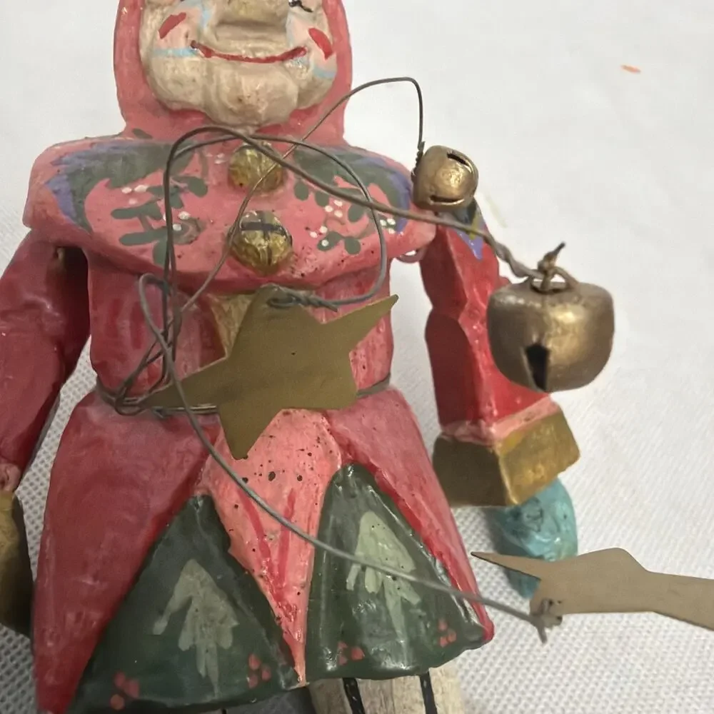 Vtg 1992 House of Hatten Santas Helper Gnome Elf Christmas Ornament Denise Calla